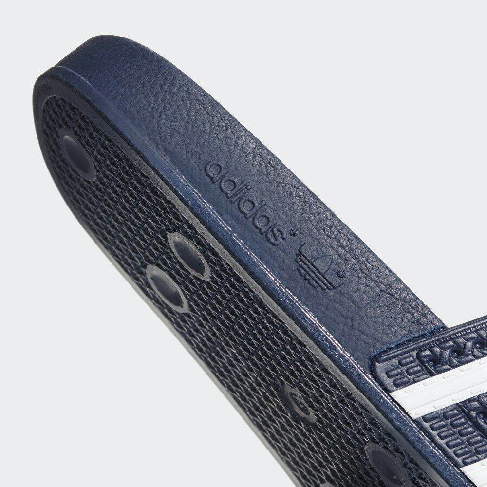 Adidas Originals Shoes Adilette Slides BLUE White AdiBlue Slip On Sandals Unisex