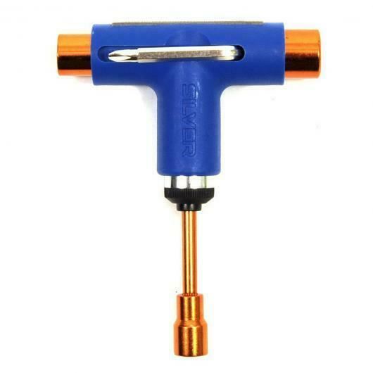 Silver Trucks Skate Tool Blue Premium Ratchet Complete Skateboard T Tool
