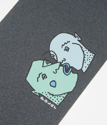Polar Skate Co Grip Kissing Heads 9 X 33 Full Skateboard Deck Griptape