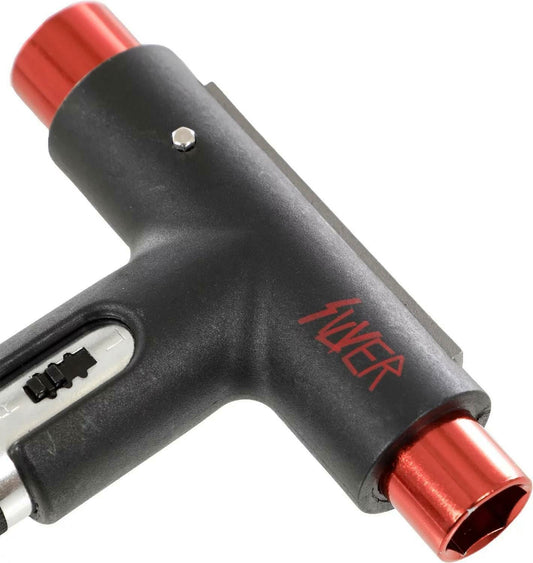Silver Skate Tool Slayer Red Premium Ratchet Complete Skateboard T Tool