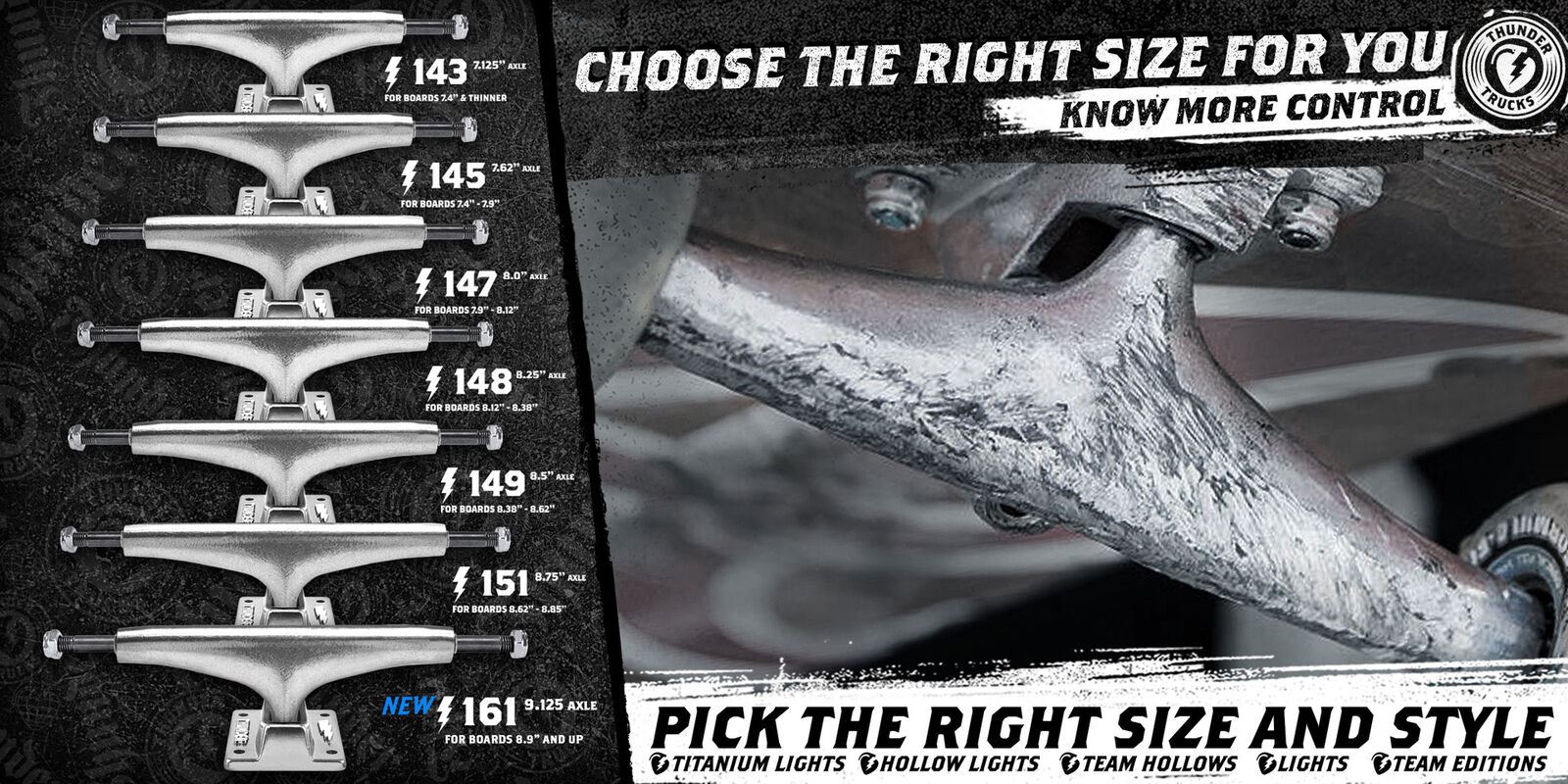 Thunder Skateboard Trucks Tom Karangelov Stamped 148 Gunmetal Grey 8 25 Axles