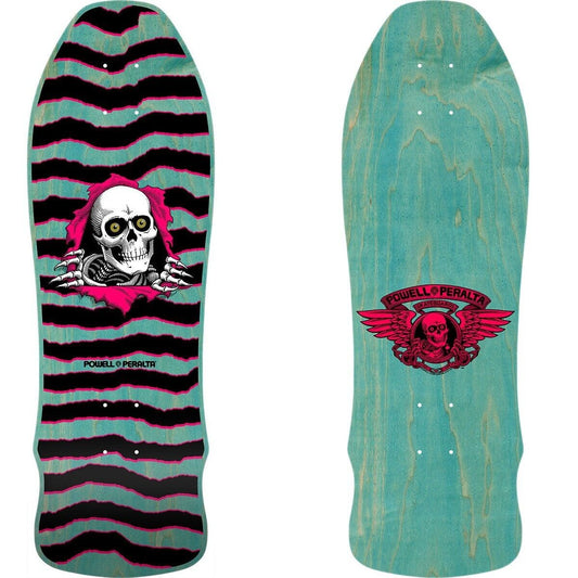Powell Peralta Skateboard Deck Ripper Geegah Teal Pink 9.75" Reissue
