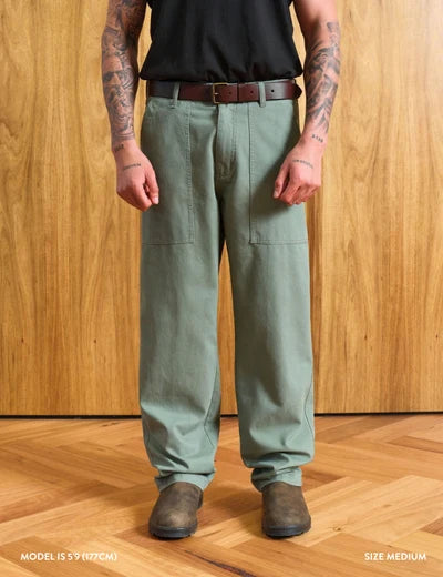 Mr Simple Fatigue Utility pant adjustable waist Teal