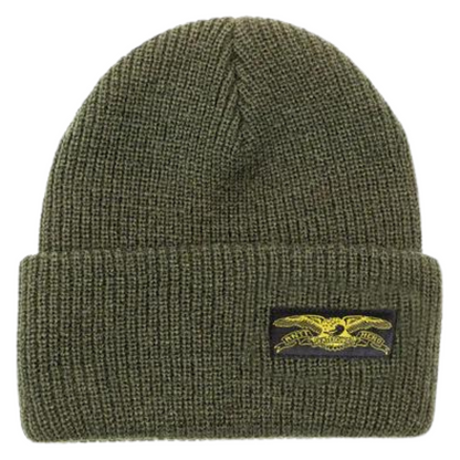 Anti Hero Beanie Stock Eagle Label Olive OSFA Skateboard Headwear
