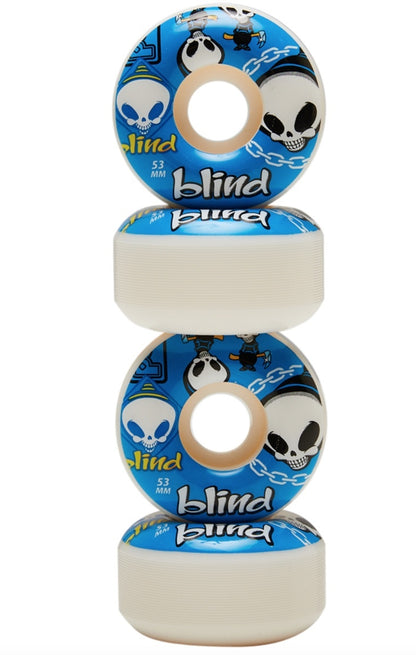 Blind Skateboard Wheels Random Reaper Blue 53mm