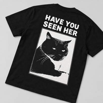 Kingpin Skate Supply Tee Have You Seen Her Black Skateboard Cat T-shirt