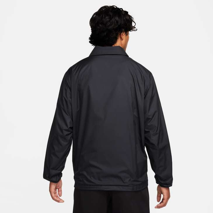Nike SB Coach Jacket Club Coaches Black White Button Up