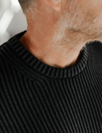 Mr Simple Fisher Knit Jumper - Black