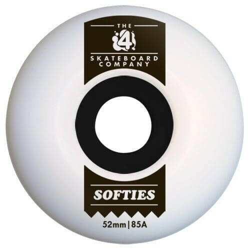 The 4 Skate Co Wheels Softies 52Mm Core Classic 85A