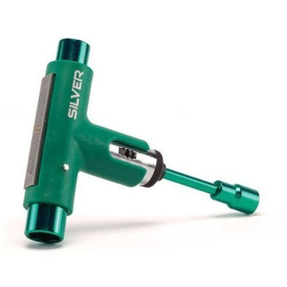 Silver Trucks Skate Tool Green Premium Ratchet Complete Skateboard T Tool