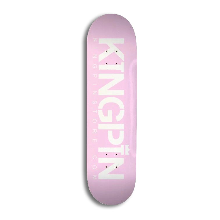 Kingpin Skate Supply Deck OG Logo Pastel Pink