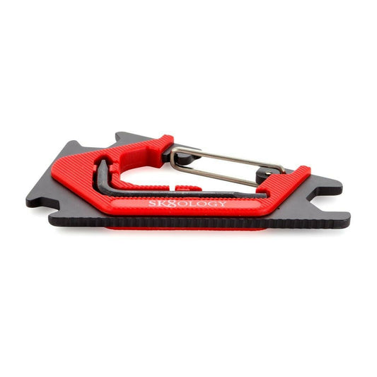 Sk8ology Skate Tool Red Black Worlds Lightest Flat Complete Skateboard T-Tool