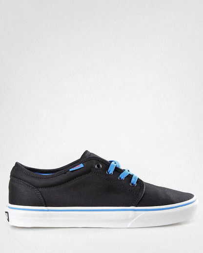Vans Shoes Kids 106 Vulc Pop Blk Brilliant Blue Orange Youth Skateboard Sneakers
