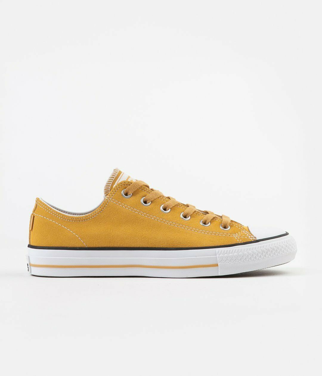 Cons Shoes Ctas Pro Low Suede Sunflower Gold White Converse Skateboard Sneakers