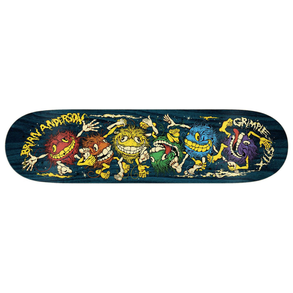 Anti Hero Skateboard Deck Grimple Stix Guest Brian Anderson 8 75