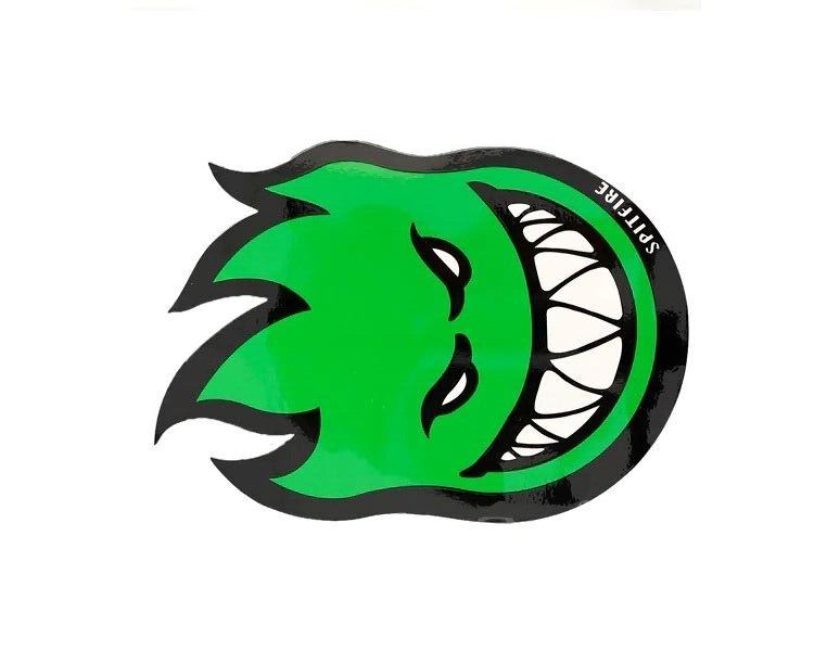 Spitfire Wheels Sticker Fireball Green Sml Skate Decal
