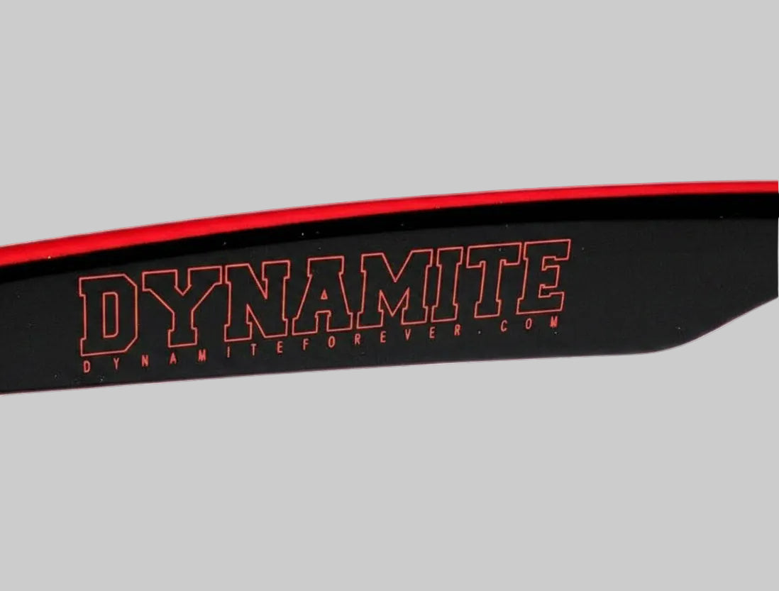 Dynamite Forever Sunglasses Stealth Black Red Shades Skateboard Eyewear