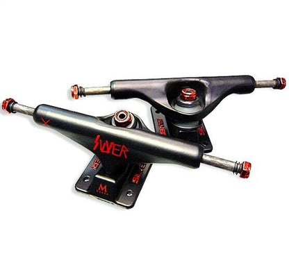 Silver Trucks M-Class Slayer 8.25 Matte Black Red Hollows 8.25" Axles