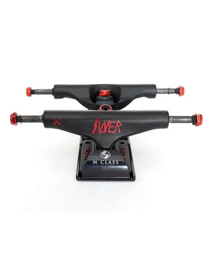 Silver Trucks M-Class Slayer 8.25 Matte Black Red Hollows 8.25" Axles