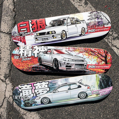 Full Set Dgk Skateboards Blossom Crew Car Series 7 Limited Edition Decks