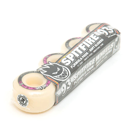 Spitfire Wheels 93D Radials 58mm F4 Natural Formula Four Soft Sliders