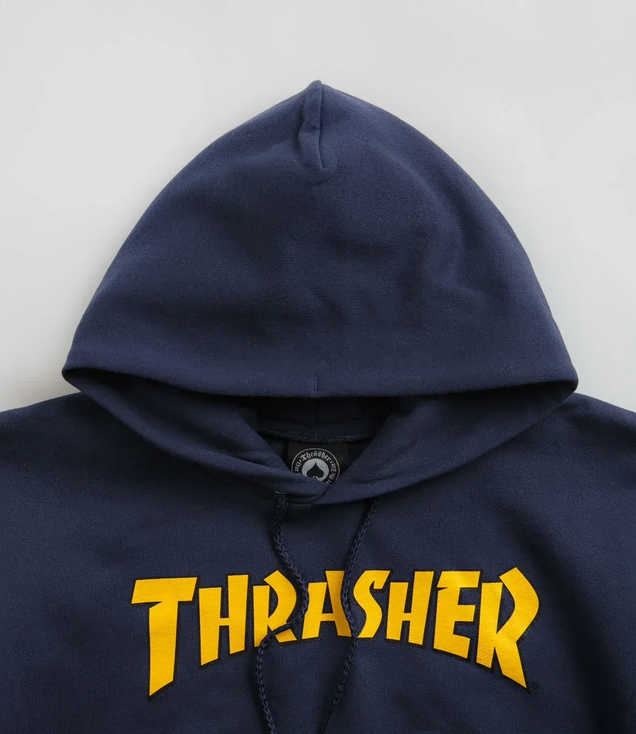 Thrasher Cover Logo Hoodie Navy/Yellow