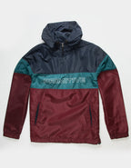 Primitive Jacket Levels Anorak Blue Mid Zip Pullover