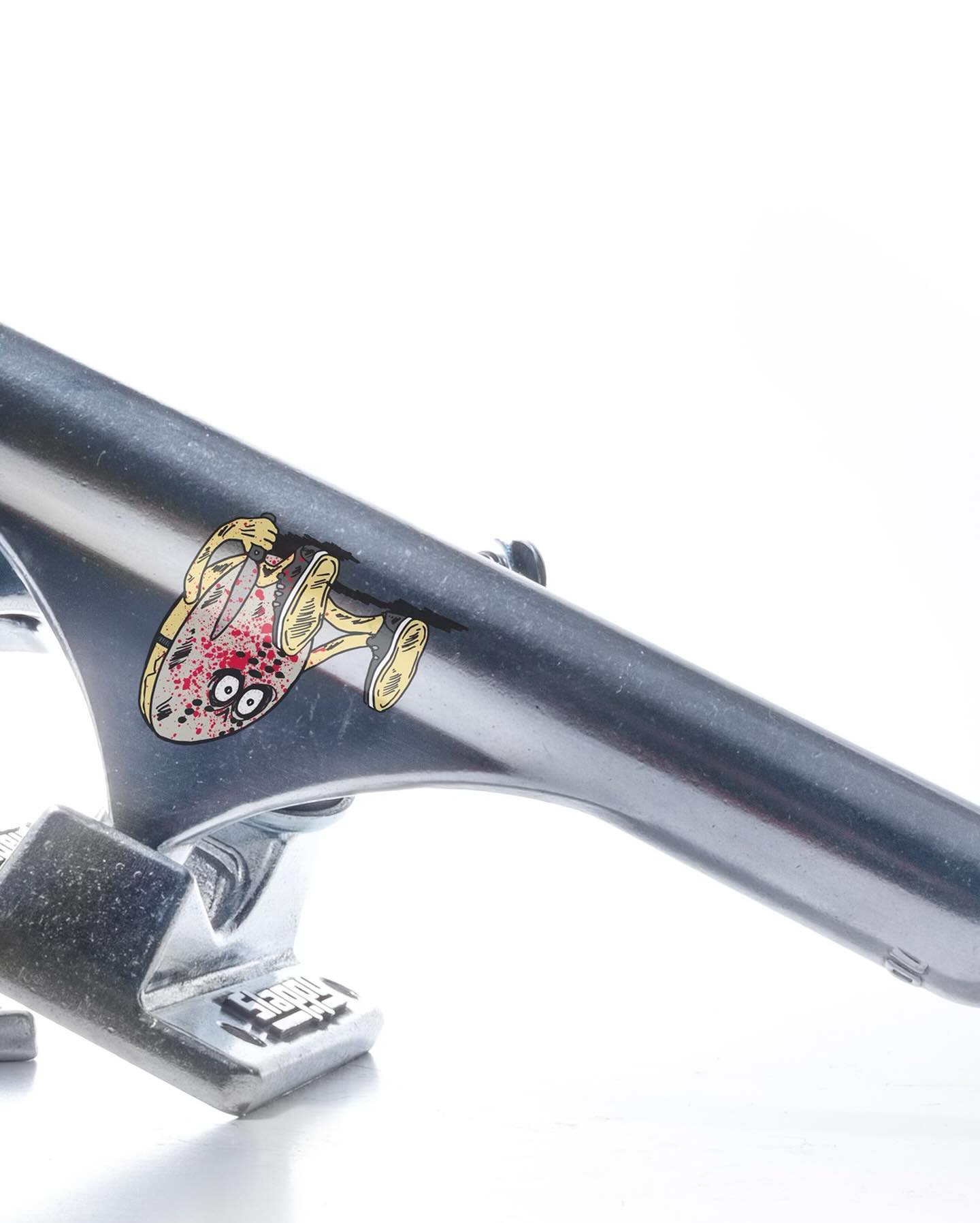 Slappy Skateboard Trucks ST1 Inverted Kingpins Curb Killer Polished 10"