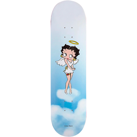 Color Bars Skateboard Deck Betty Boop Angel 8.25"