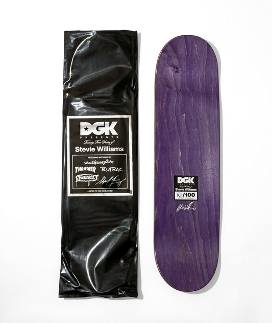 DGK Skateboard Deck Stevie Williams 25th years Black Bag Limited Edition 8.25"