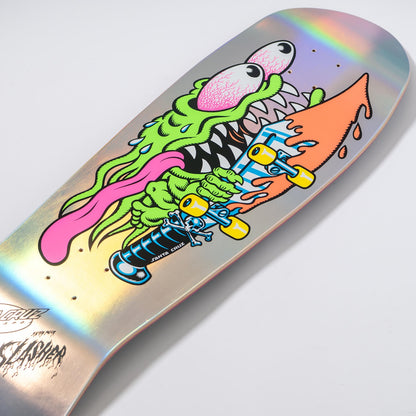Santa Cruz Skateboard Deck Meek Slasher Silver Foil 10.1" Reissue
