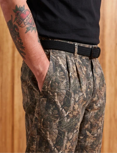 Mr Simple Brooklyn Pleated Camo Pant