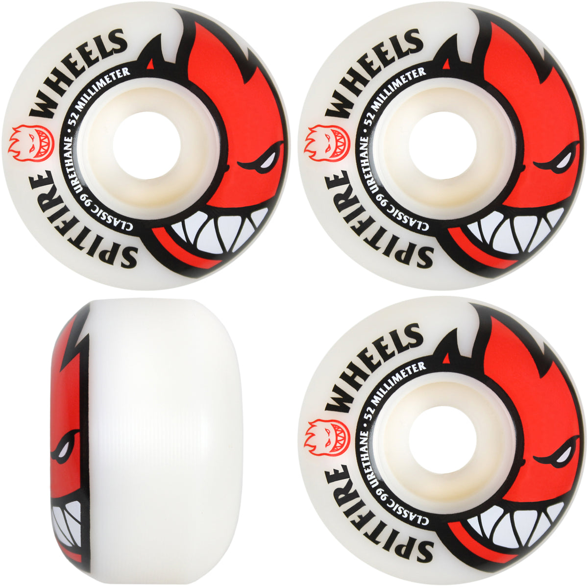 Spitfire Skateboard Wheels Bighead 52Mm 99D Red