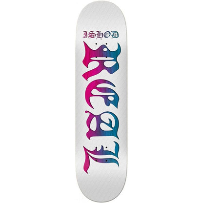 Real Skateboard Deck Ishod 8.38" Pro Bold Raised Ink with Pearlescent Overspray