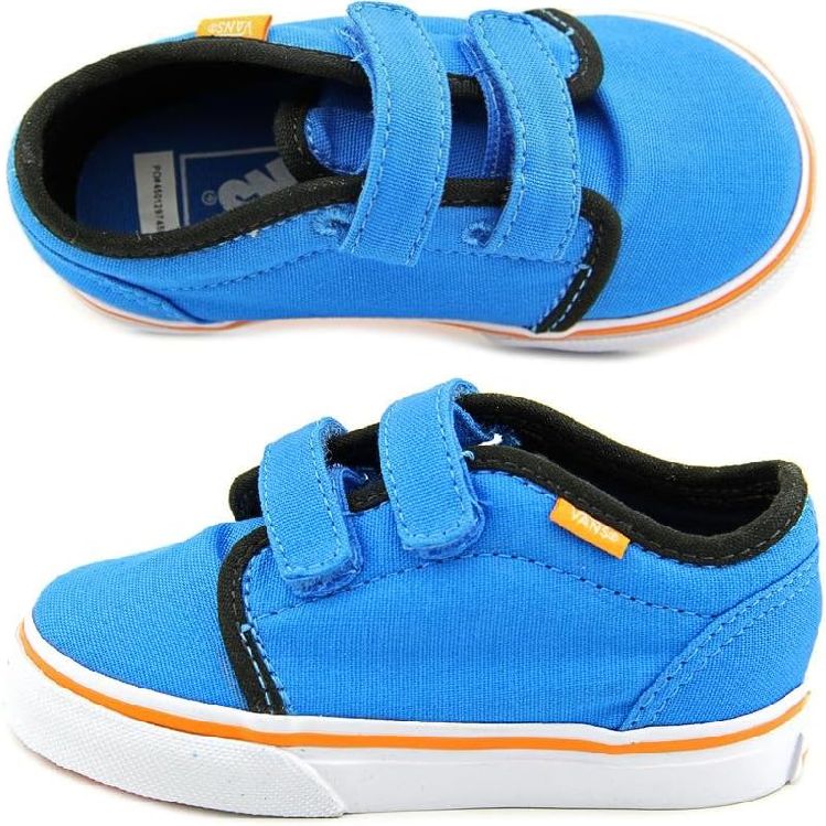 Vans Shoes Toddler 106 V Pop Diva Blue Black Kids Skateboard Sneakers