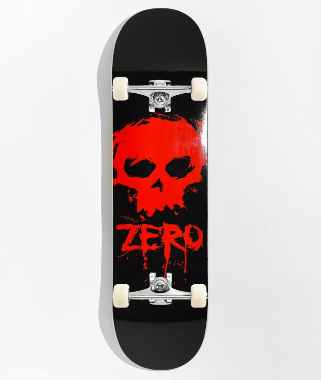 Zero Complete Skateboard Single Skull Red 8 5 Unassembled
