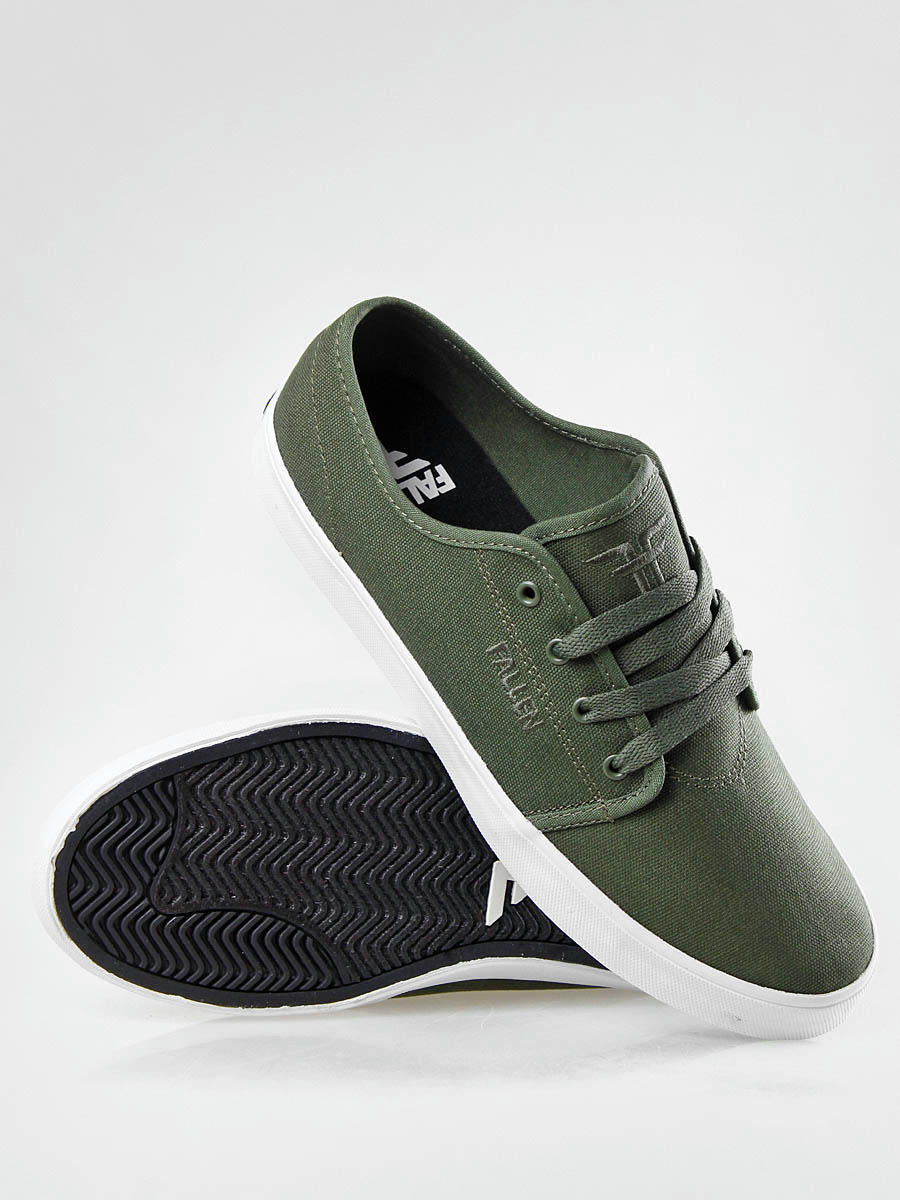 Fallen Shoes Daze Surplus Green White Vegan Us Size Skateboard Sneakers