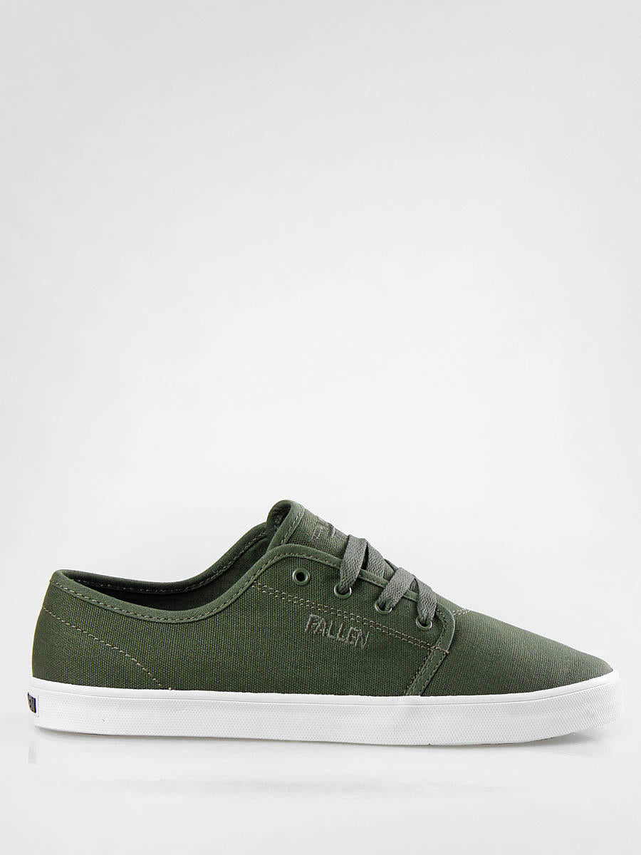 Fallen Shoes Daze Surplus Green White Vegan US SIZE Skateboard Sneakers