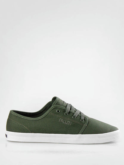 Fallen Shoes Daze Surplus Green White Vegan US SIZE Skateboard Sneakers