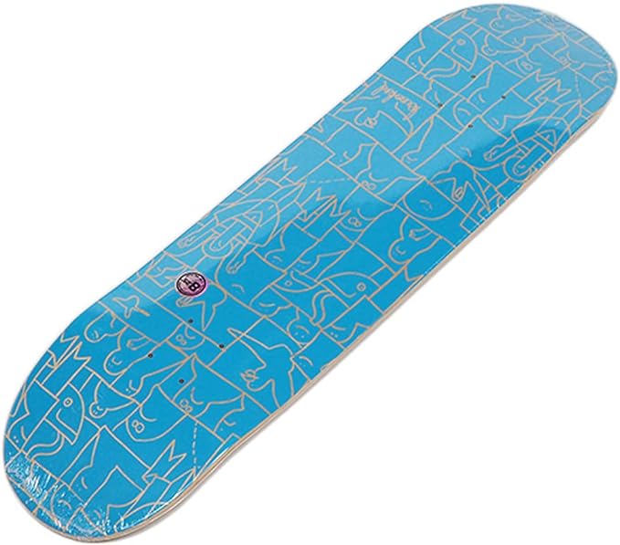 Krooked Skateboard Deck Flock Blue 8.25"