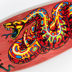 Santa Cruz Skateboard Deck Jeff Kendall Snake Reissue 9 97 Red Matte Finish