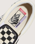 Vans Skate Slip-On Checkerboard Sneakers Black Off White