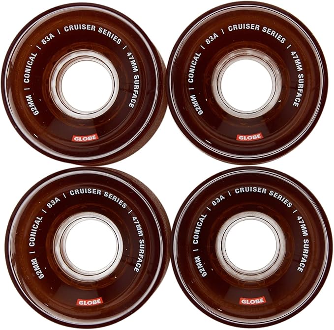 Globe Wheels Conical Cruiser 62mm Clear Coffee 83a