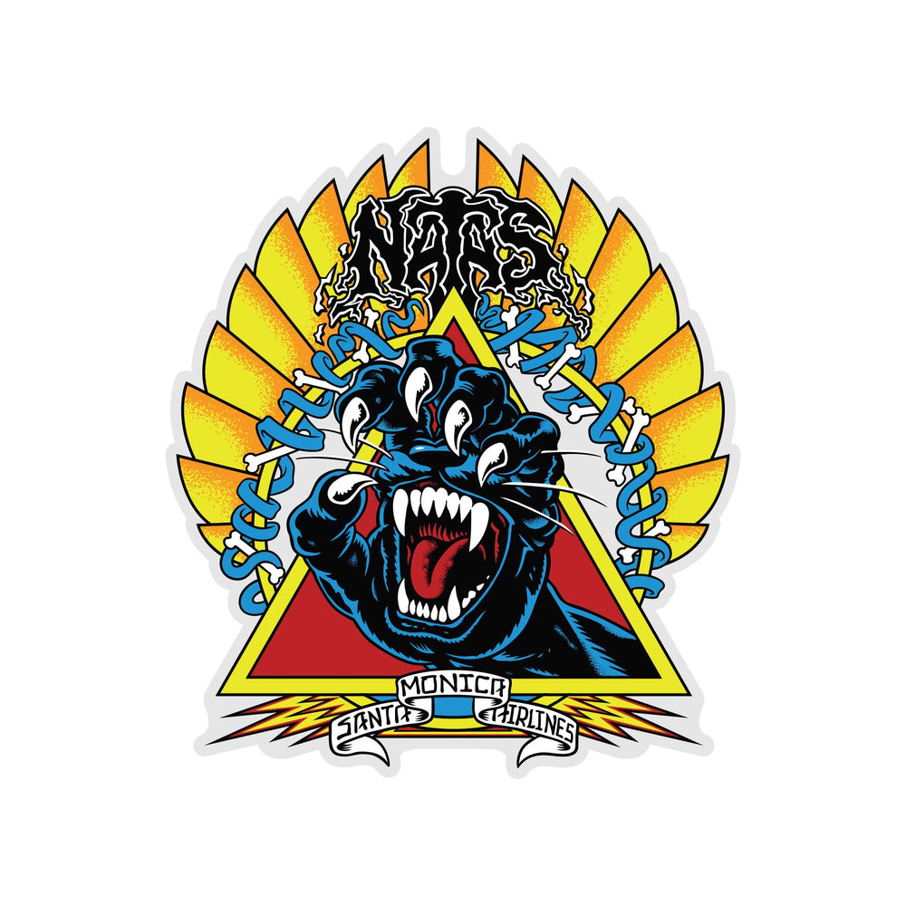 Santa Cruz Skateboards Sticker Natas Screaming Panther 5 25 Skate Decal