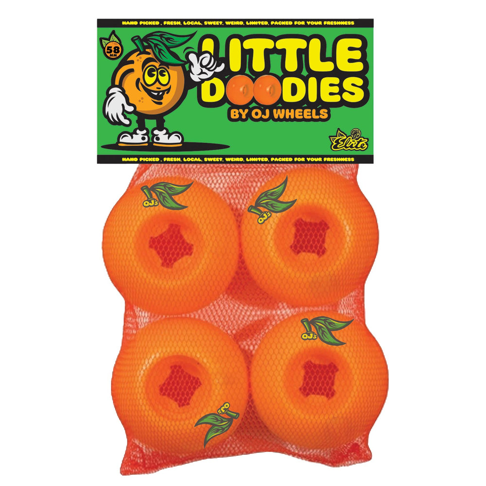 Oj Wheels Lil Doodies Orange 58Mm 99A Little Oranges