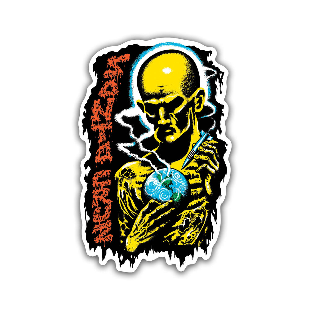 Santa Cruz Skateboards Sticker Kendall Atomic 6 Skate Decal