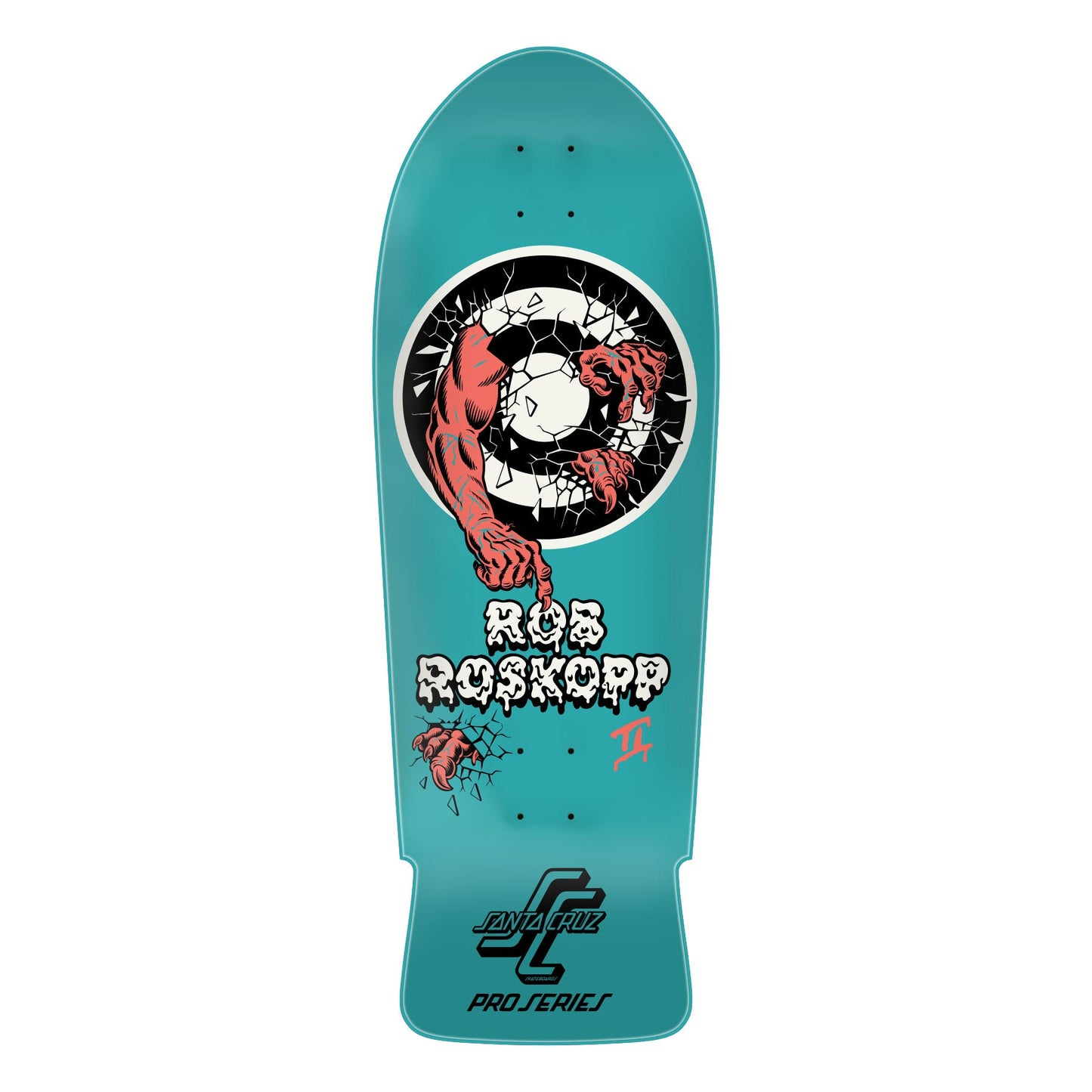 Santa Cruz Skateboard Deck Rob Roskopp Two Reissue 10.35"