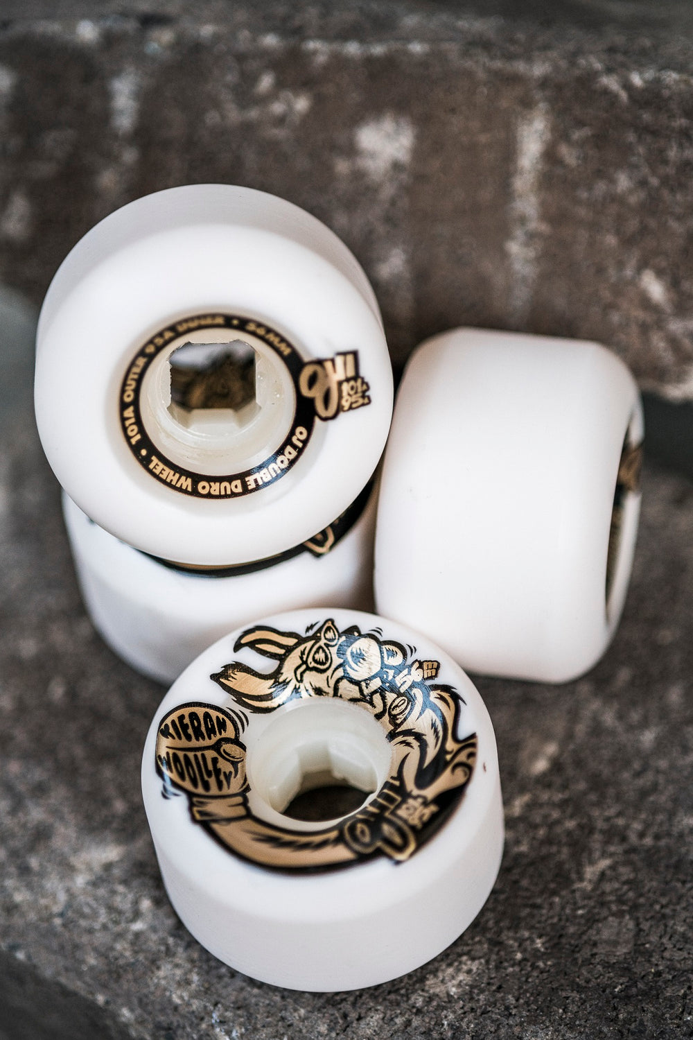 OJ Wheels 56mm Kieran Woolley Roo Gold Double Duro Mini Combo 101a 95a Core