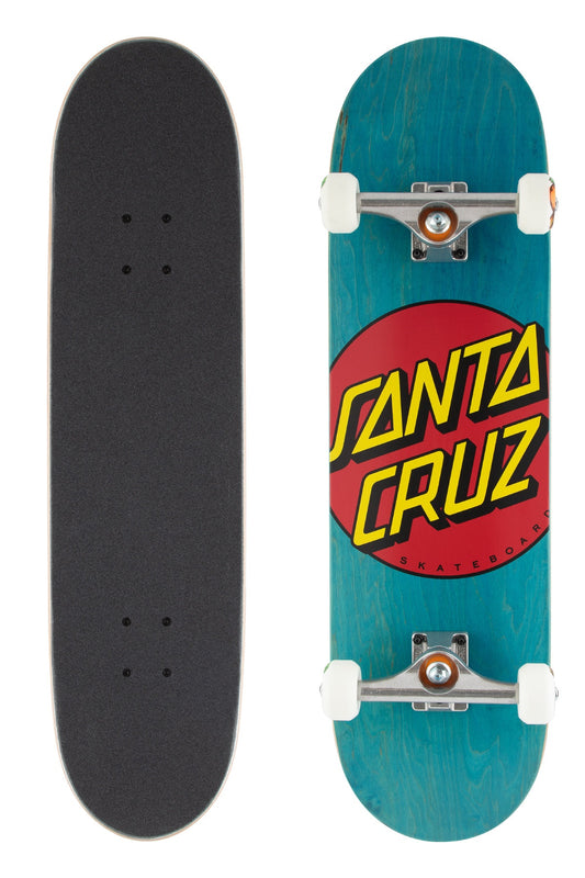 Santa Cruz Skateboard Complete Classic Dot 8.5" Blue Matte Finish Unassembled