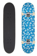 Krooked Skateboard Complete Flowers Blue 8 25 Unassembled